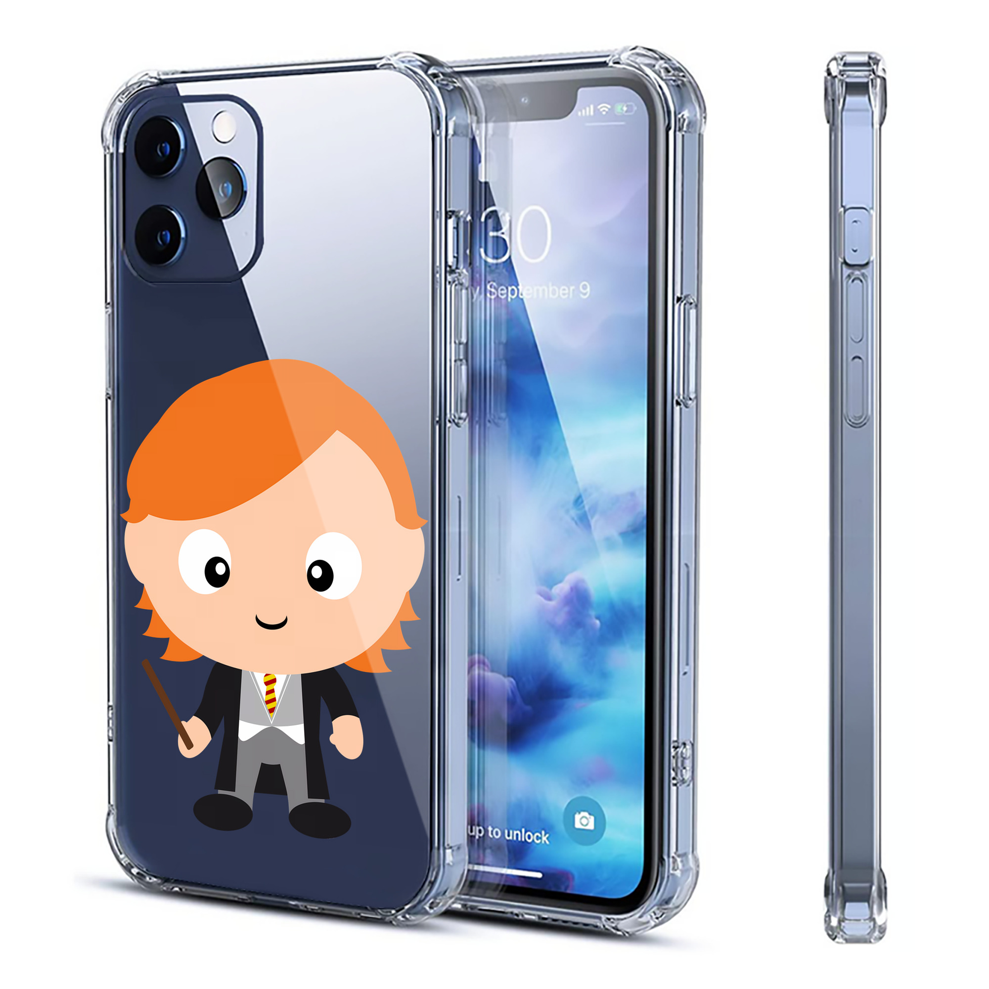 （画像用） Harry Potter ハリー・ポッターシリーズ 【iPhone 12シリーズ対応】透明スマホケース（クリアソフトケース）